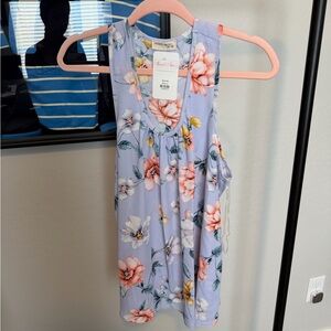 Twenty Second Floral Blouse in Lavender and Peach